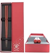 Amazon | Kasyou Studio 華正工房 うるしけんこう箸 夫婦箸 ( 朱 黒